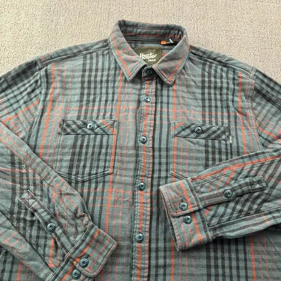 Howler Bros Shirt Adult Large Plaid Button Up Long Sleeve Flannel Casual Men's - Picture 3 of 14